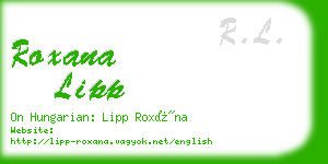 roxana lipp business card